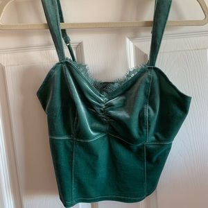 SOLD ** Abercrombie Velvet Boustier Top